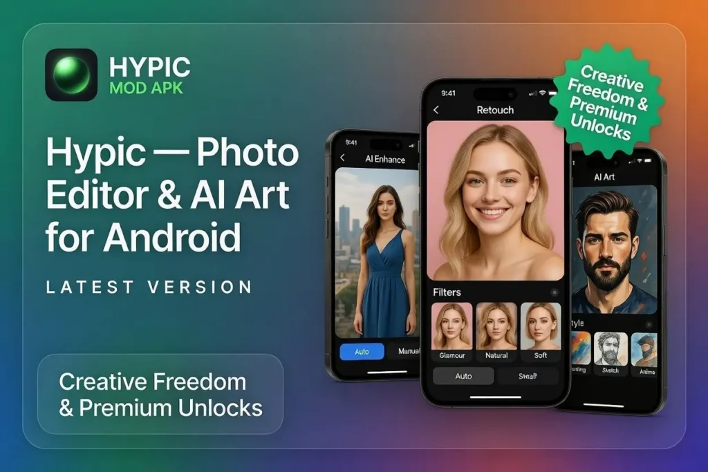 Hypic Mod APK v8.1.0 (Vip Unlocked) – Download the Ultimate AI Trending Photo Editor 3 feature image